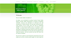 Desktop Screenshot of cosmeticsafetyassessment.com
